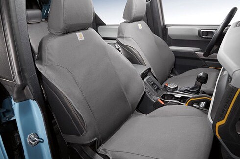 Descubre Accesorios Ford Bronco en PR, Fundas Asientos Carhartt Covercraft, Frontales, Gris Piedra